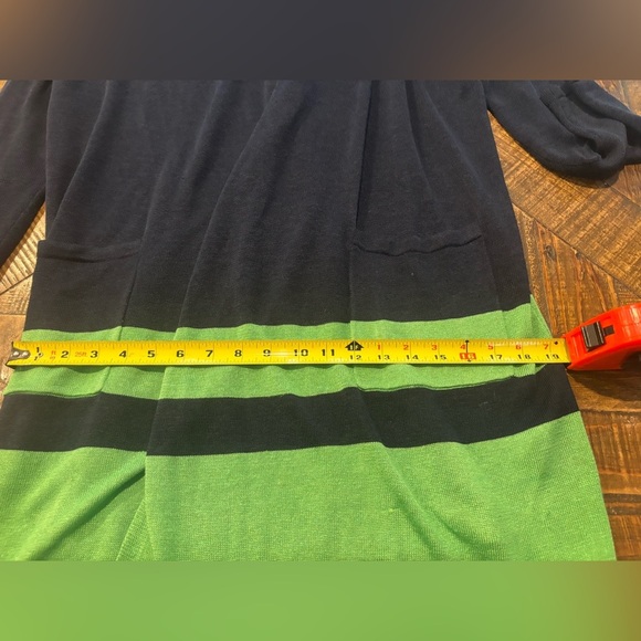 Lauren Ralph Lauren Linen Blend Border Stripe Cardigan
Navy/Green Size Medium - Picture 16 of 16